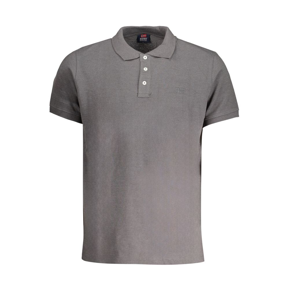 Norway 1963 Brown Cotton Men Polo Shirt by Norway 1963