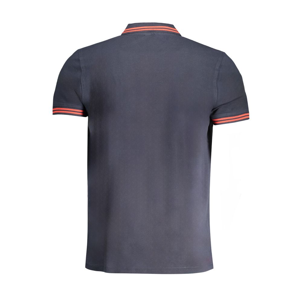 Cavalli Class Blue Cotton Polo Shirt by Cavalli Class