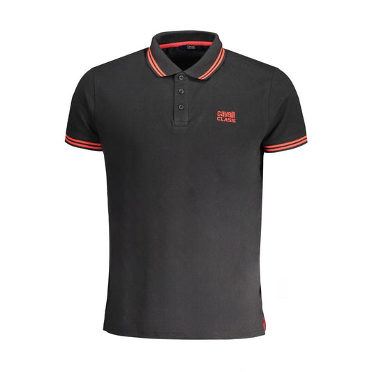 Polo Cavalli Class en coton noir