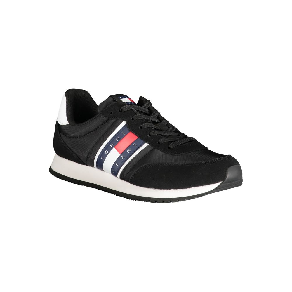 Tommy Hilfiger Black Polyester Sneaker by Tommy Hilfiger