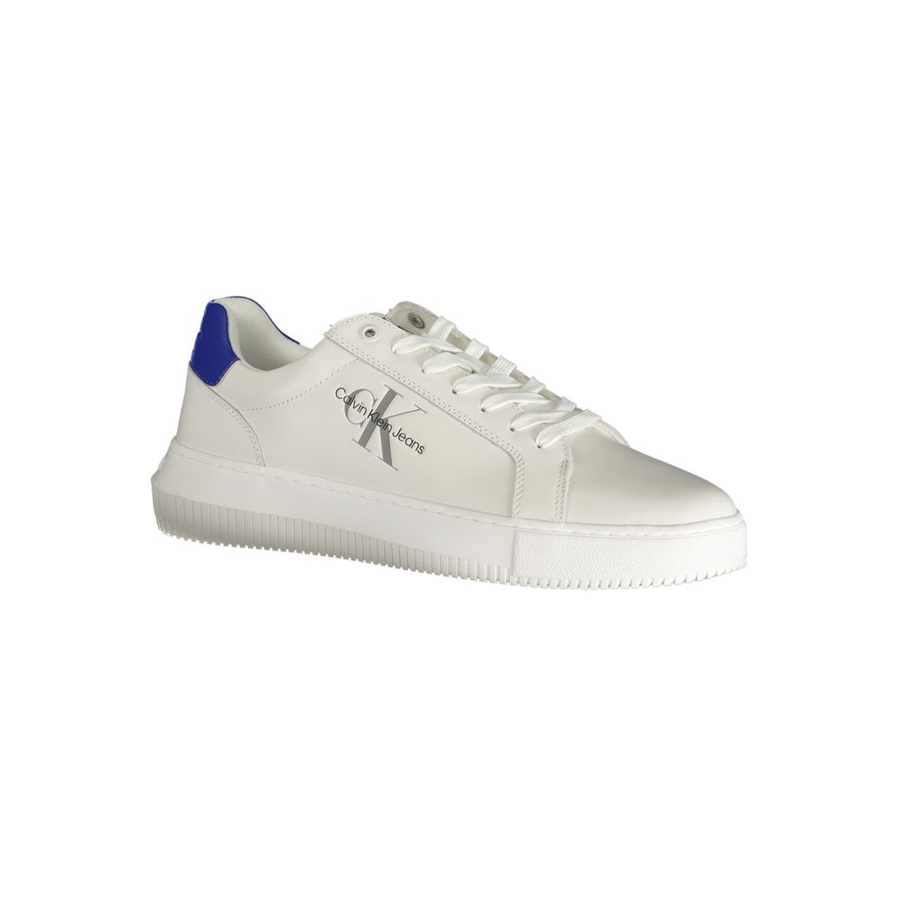 Calvin Klein White Polyester Sneaker by Calvin Klein
