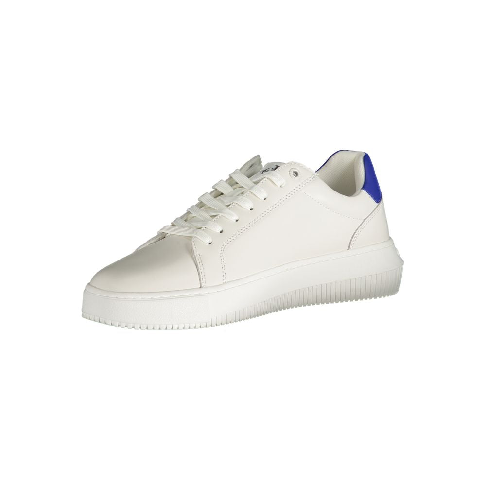 Calvin Klein White Polyester Sneaker by Calvin Klein