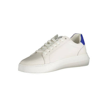 Calvin Klein White Polyester Sneaker by Calvin Klein
