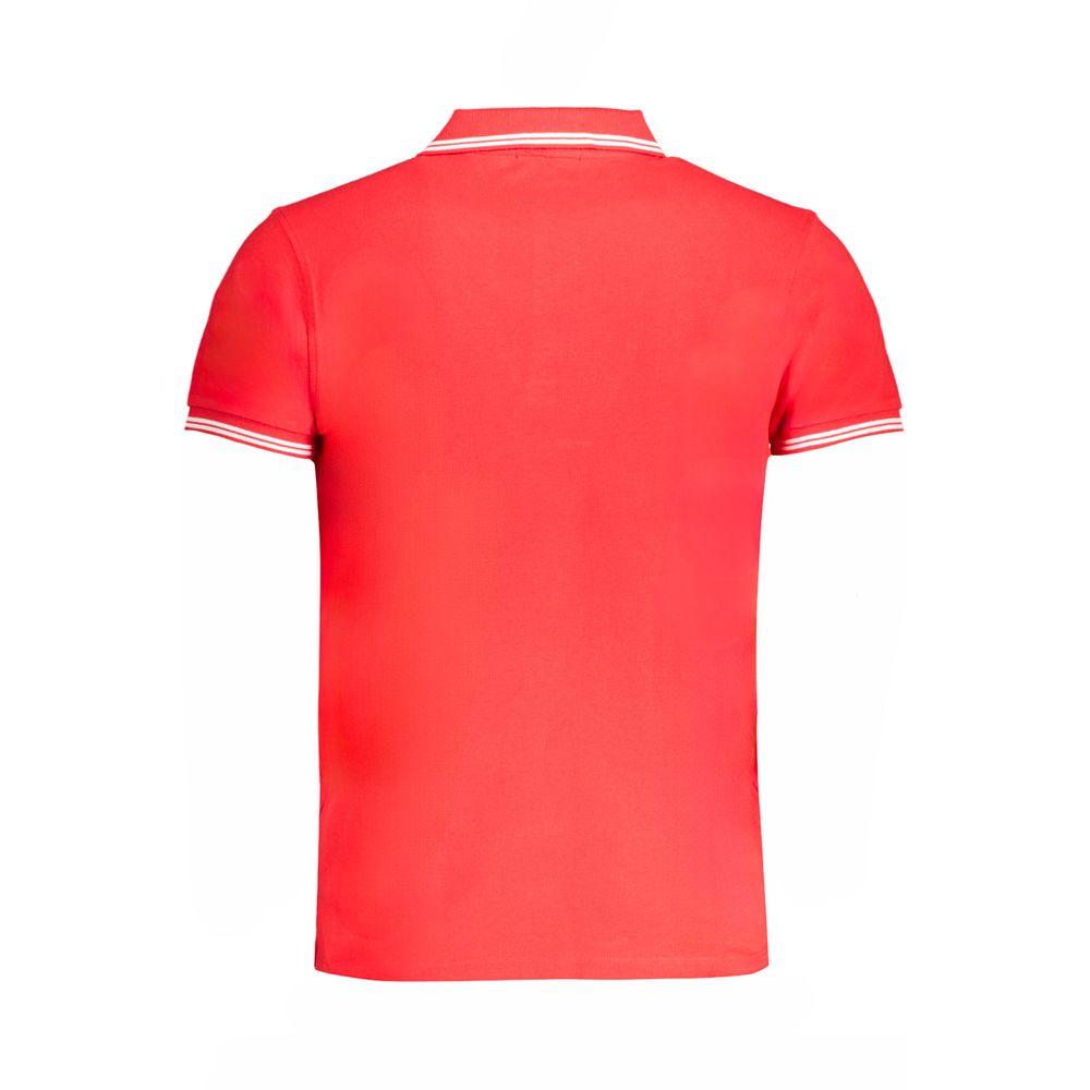 Cavalli Class Red Cotton Polo Shirt by Cavalli Class