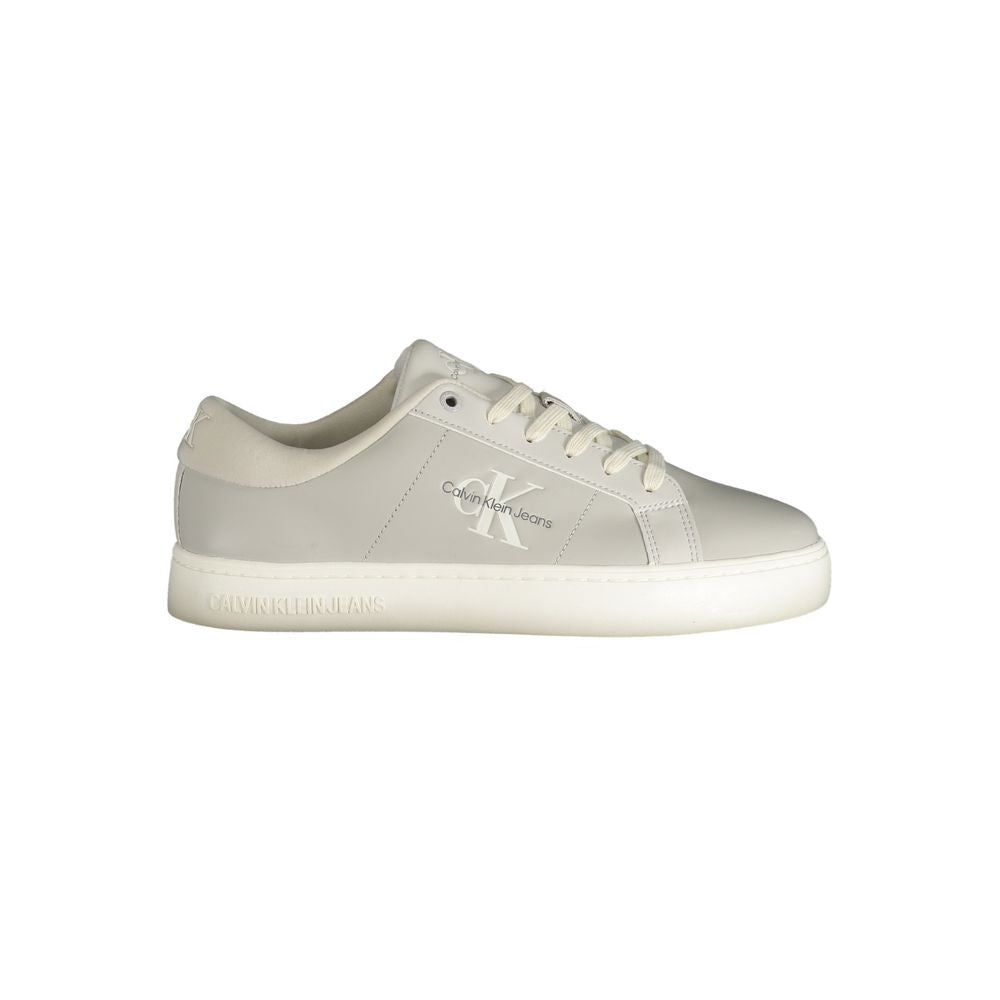 Calvin Klein Brown Leather Men Sneaker by Calvin Klein