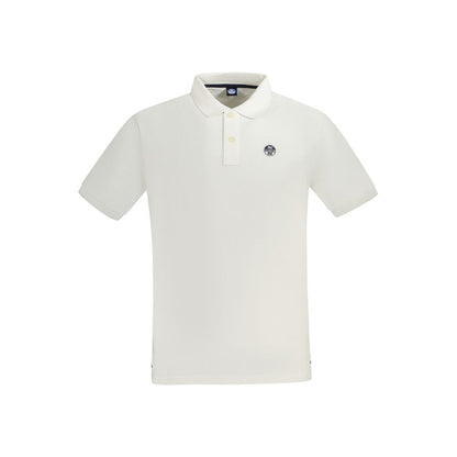 North Sails White Cotton Men Polo Shirt by North Sails