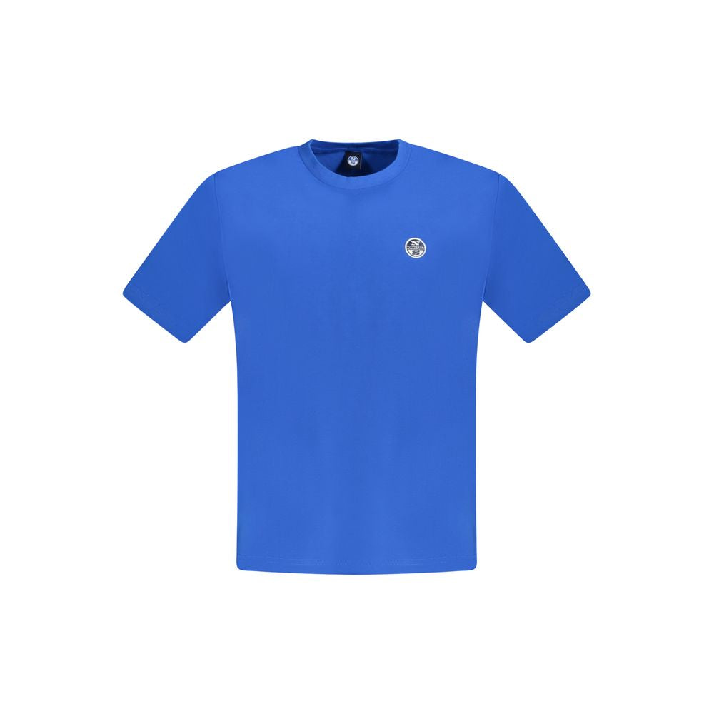 North Sails Blue Cotton Men T-Shirt by North Sails