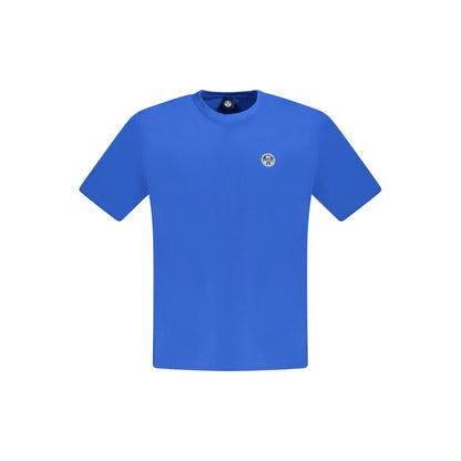 North Sails Blue Cotton Men T-Shirt by North Sails