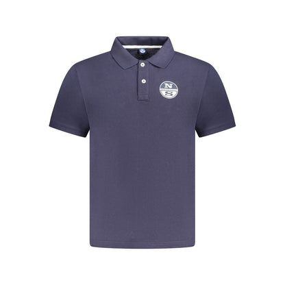 North Sails Blue Cotton Men Polo Shirt by North Sails