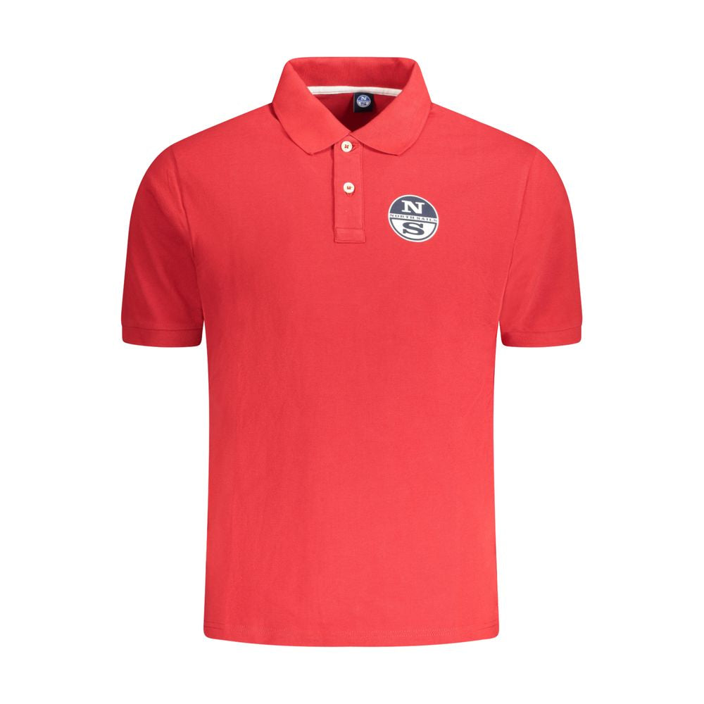 North Sails Red Cotton Men Polo Shirt by North Sails