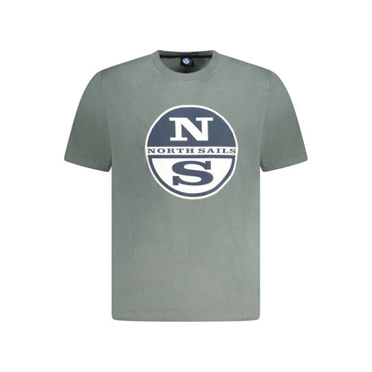 North Sails Green Cotton Men T-Shirt by North Sails