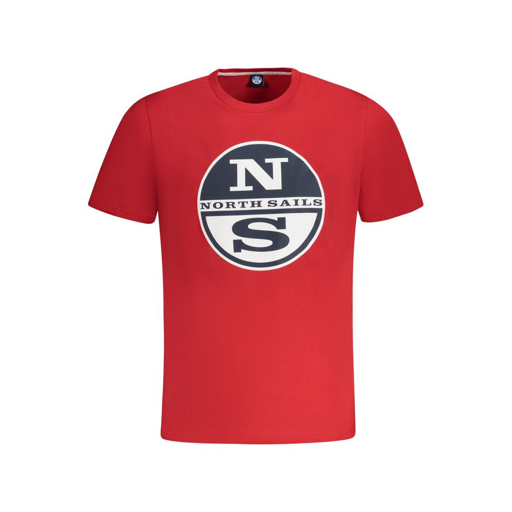 North Sails Red Cotton Men T-Shirt by North Sails