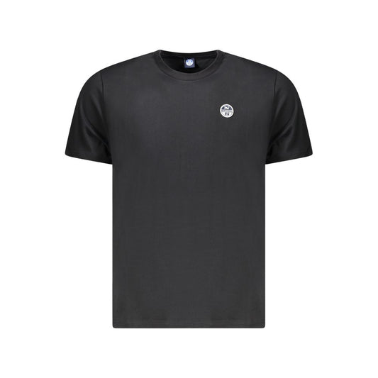North Sails Black Cotton Men T-Shirt by North Sails