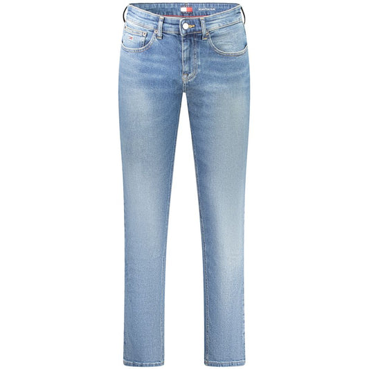 Tommy Hilfiger Blue Cotton Men Jeans by Tommy Hilfiger