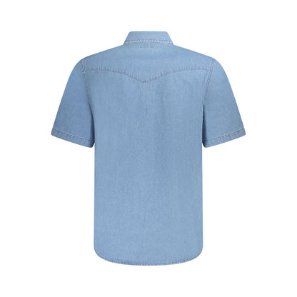 Wrangler Light Blue Cotton Men Shirt by Wrangler