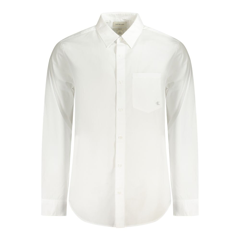 Calvin Klein White Cotton Shirt by Calvin Klein