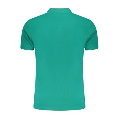 Polo Cavalli Class en coton vert pour homme