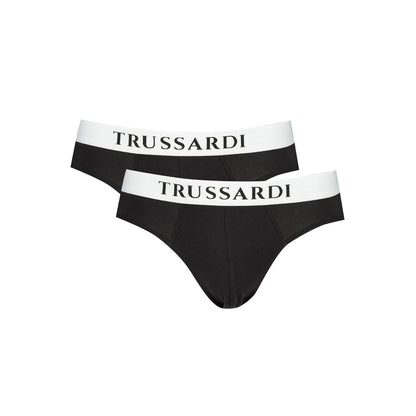 Pack de sous-vêtements pour homme en coton noir Trussardi