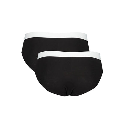 Pack de sous-vêtements pour homme en coton noir Trussardi