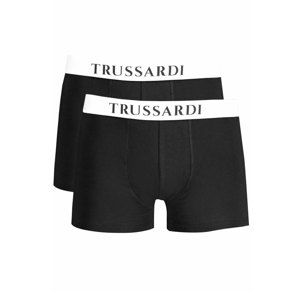 Boxer homme Trussardi en coton noir