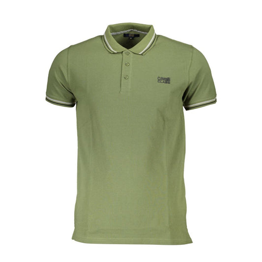 Polo Cavalli Class en coton vert pour homme