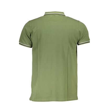 Polo Cavalli Class en coton vert pour homme