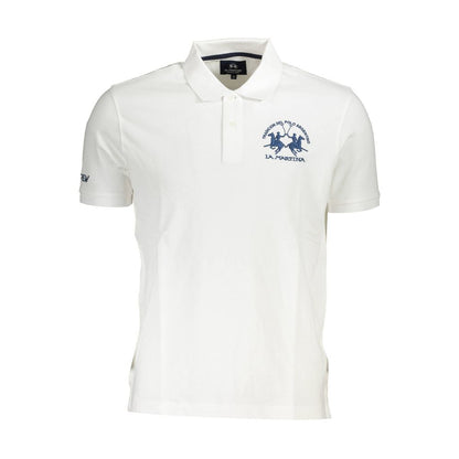 Polo homme en coton blanc La Martina