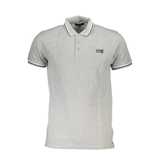Polo Cavalli Class en coton marron pour homme