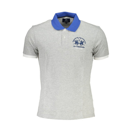 Polo homme en coton marron La Martina