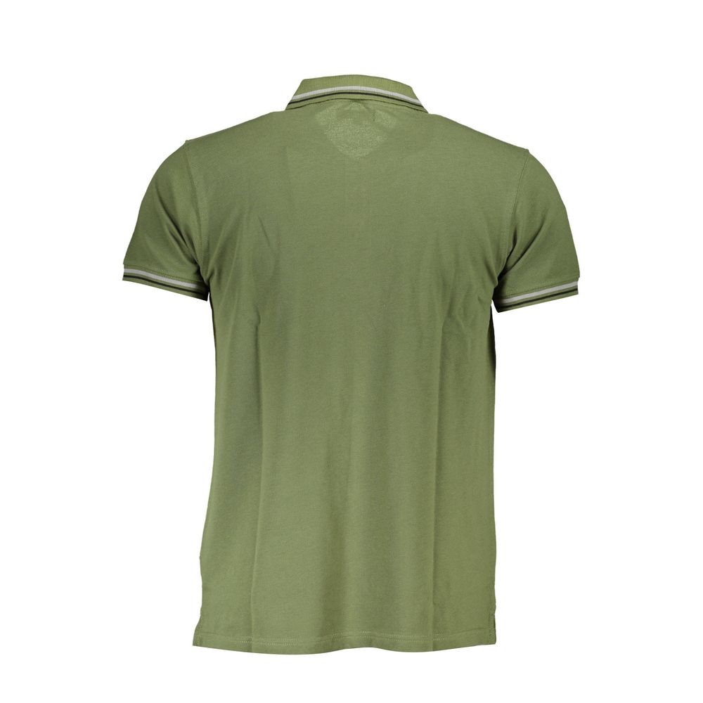 Polo Cavalli Class en coton vert pour homme