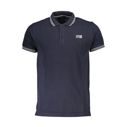 Polo Cavalli Class en coton bleu pour homme