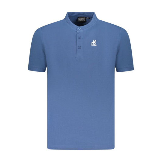 US Grand Polo Blue Cotton Men Polo Shirt