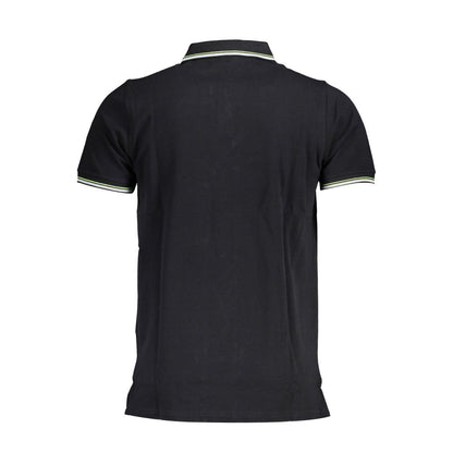 Polo homme en coton noir Norvège 1963