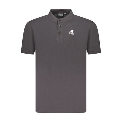 US Grand Polo Black Cotton Men Polo Shirt