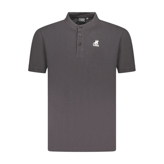 US Grand Polo Black Cotton Men Polo Shirt
