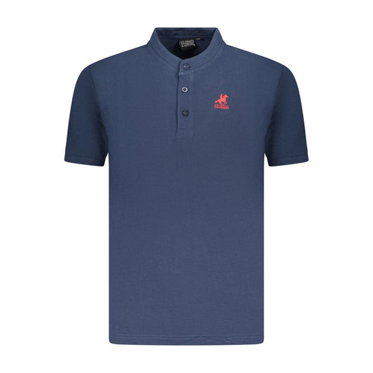 US Grand Polo Blue Cotton Mens Polo Shirt