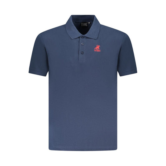 US Grand Polo Blue Cotton Men Polo Shirt