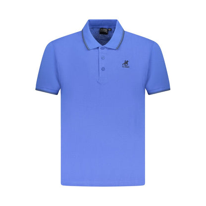 US Grand Polo Blue Cotton Men Polo Shirt
