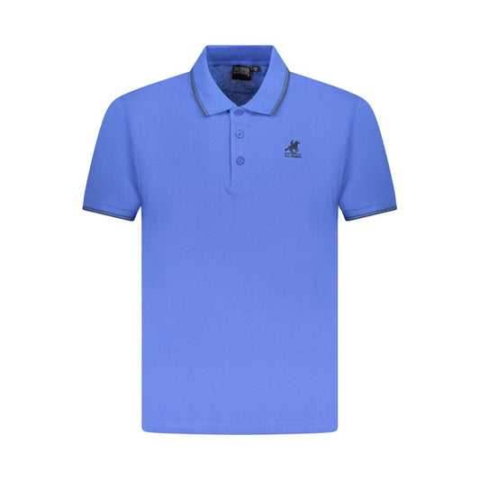 US Grand Polo Blue Cotton Men Polo Shirt