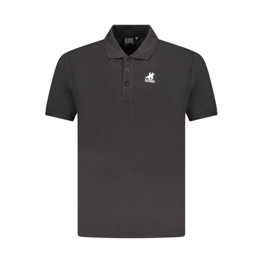 US Grand Polo Black Cotton Men Polo Shirt