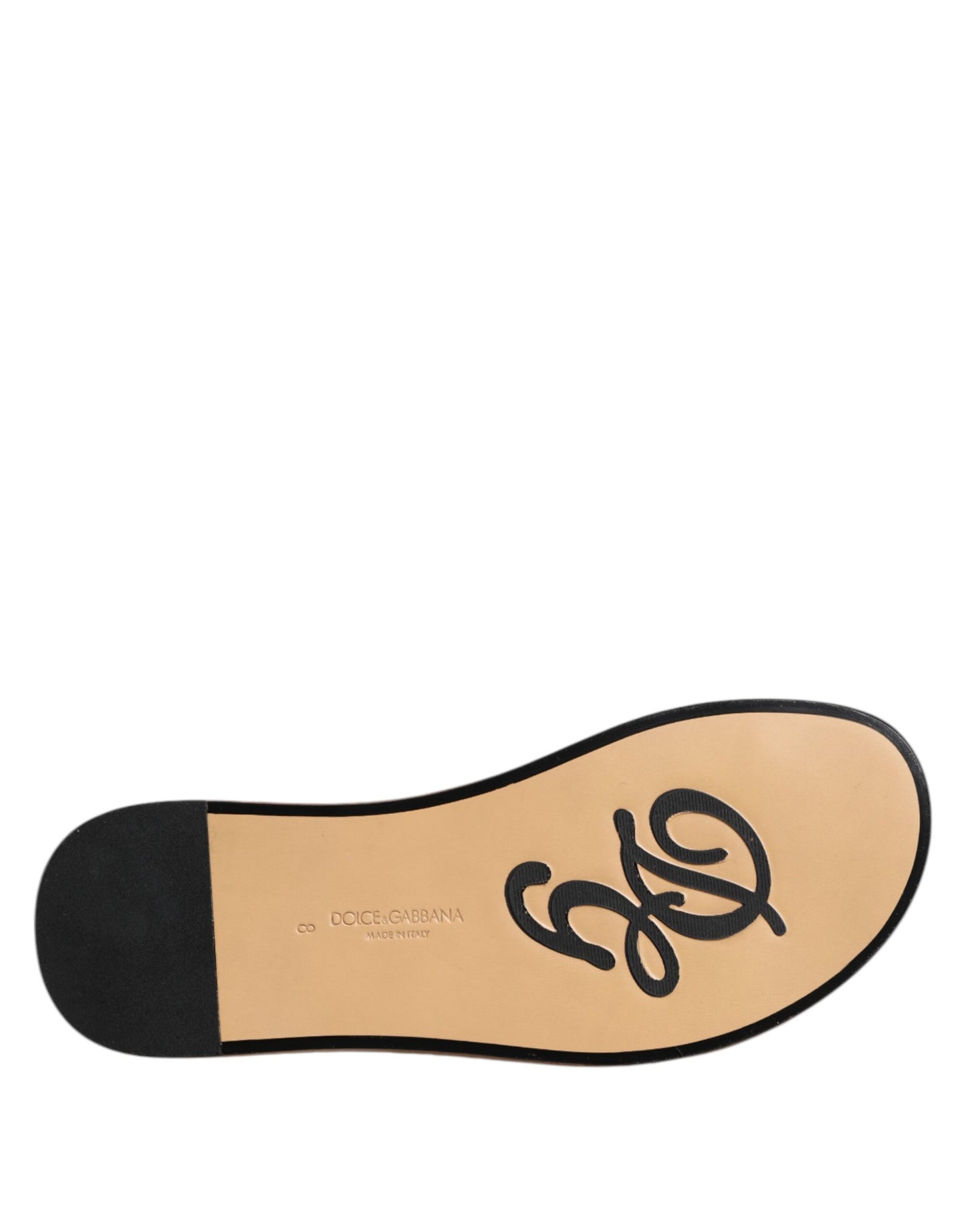 Dolce &amp; Gabbana Black Monochrome Braided Raffia Slides Shoes