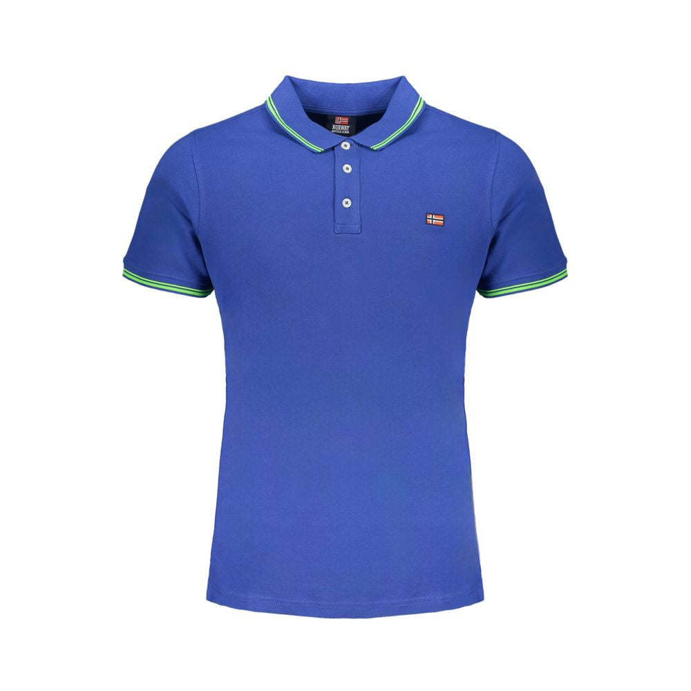 Norway 1963 Blue Cotton Polo Shirt by Norway 1963