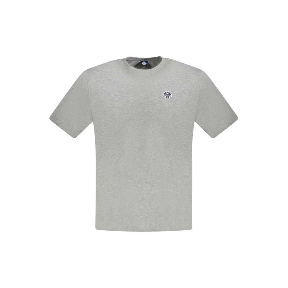 North Sails Brown Cotton Men T-Shirt by North Sails