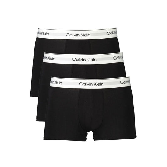 Calvin Klein Black Cotton Men Boxer Shorts