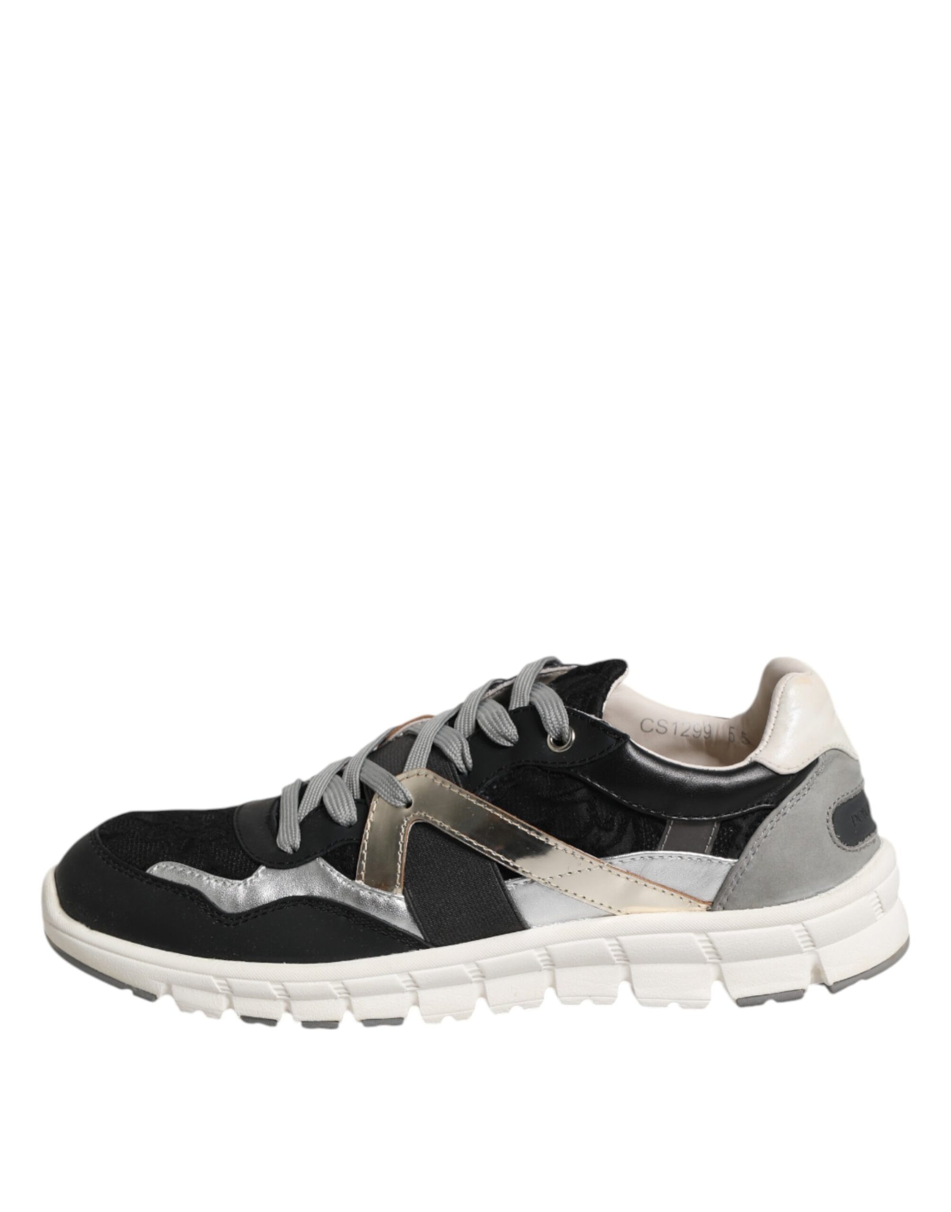 Dolce & Gabbana Multicolor Leather Suede Low Top Sneaker Shoes by Dolce & Gabbana