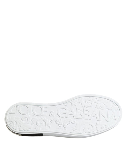 Dolce & Gabbana Red Logo Low Top Slip On Men Sneakers Shoes by Dolce & Gabbana