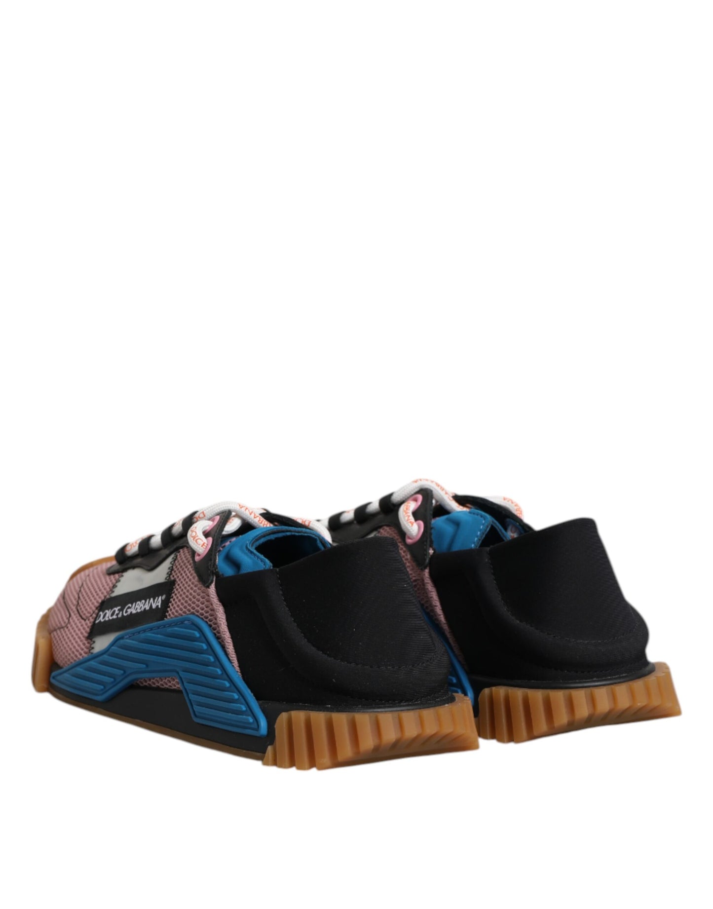 Dolce & Gabbana Multicolor Lace Up Low Top NS1 Sneakers Shoes by Dolce & Gabbana