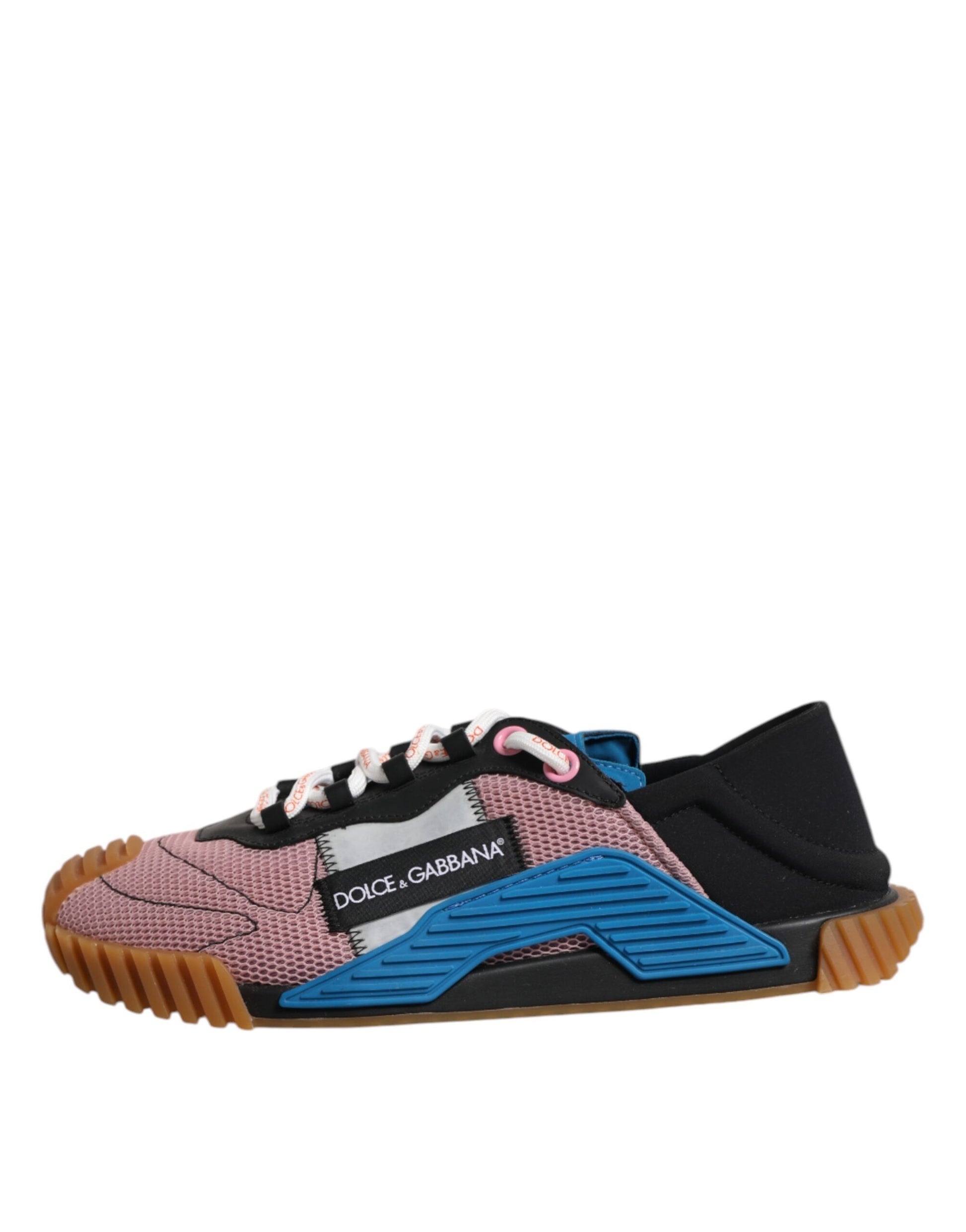 Dolce & Gabbana Multicolor Lace Up Low Top NS1 Sneakers Shoes by Dolce & Gabbana