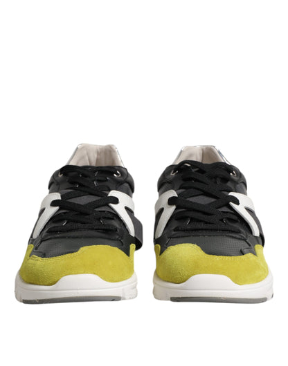 Dolce & Gabbana Multicolor Lace Up Low Top Men Sneakers Shoes by Dolce & Gabbana