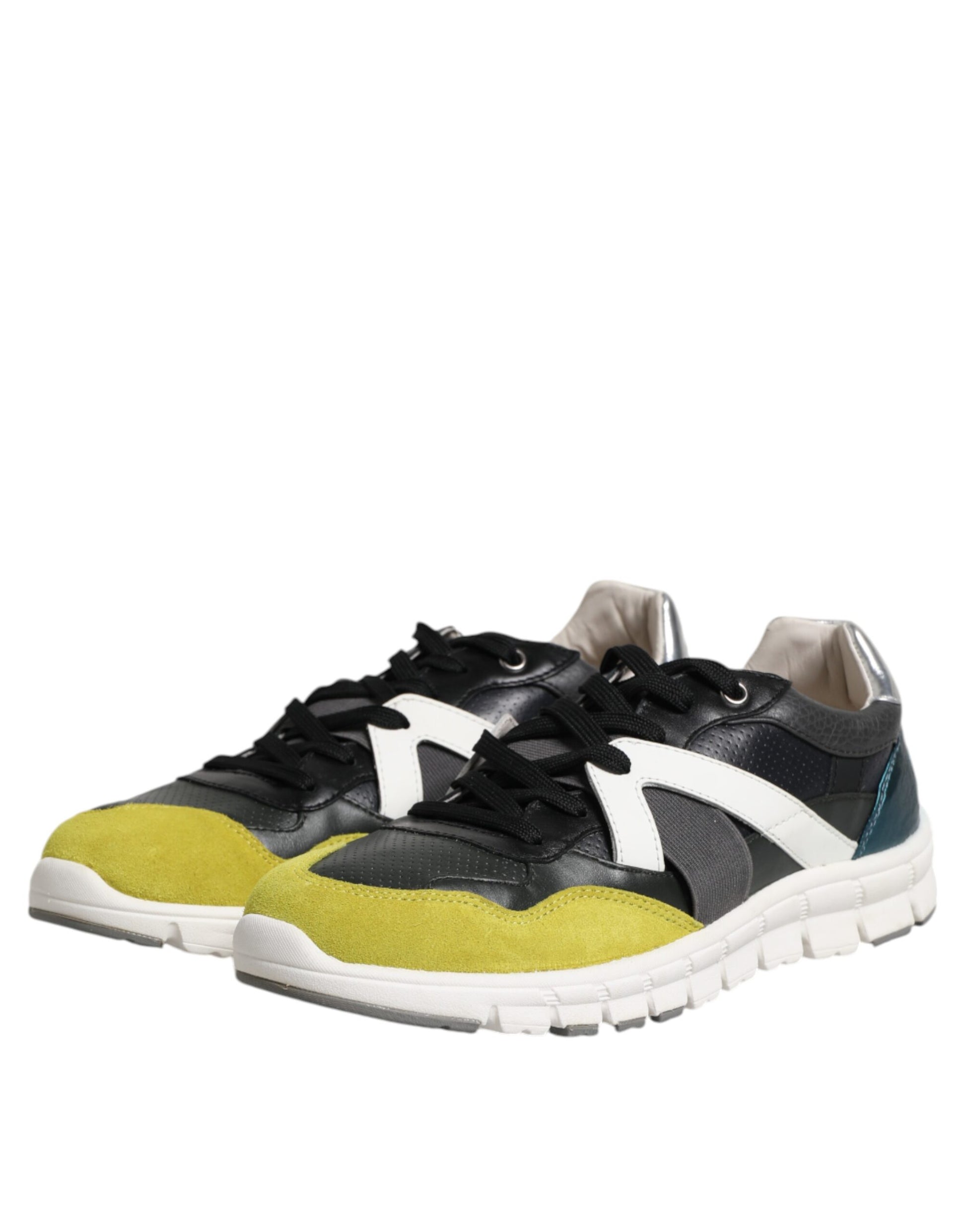 Dolce & Gabbana Multicolor Lace Up Low Top Men Sneakers Shoes by Dolce & Gabbana